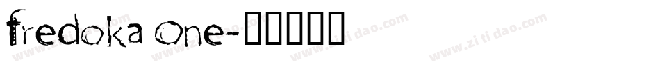 Fredoka One字体转换